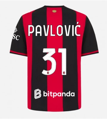 AC Milan Strahinja Pavlovic #31 Hjemmebanetrøje 2026-27 Kortærmet